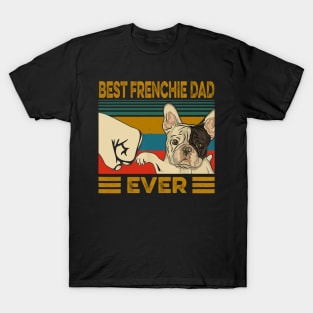 Best Frenchie Dad Ever Vintage T-Shirt